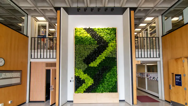The Living Wall in the south lobby